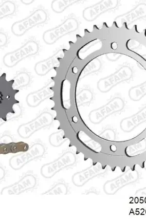 AFAM - 520XMR3 110 MRS (RIVET) & SPROCKETS - Chain Kits - STEEL Must-Have