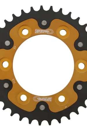 SUPERSPROX - REAR STEALTH 37T, GOLD, 525 - Sprockets - 37T Plaats Bestelling