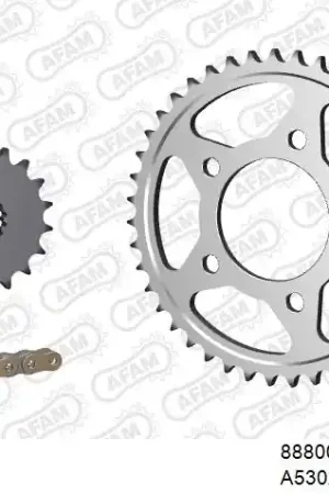 Exclusief AFAM - 530XSR2 110 MRS (RIVET) - Chain Kits - GOLD & SPROCKETS