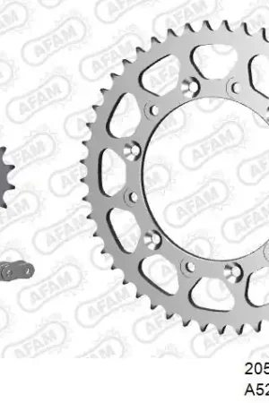 Luxe AFAM - 520XRR3 110 ARS (CLIP) GOLD & SPROCKETS - STEEL