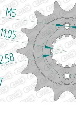 AFAM - FRONT 15T, 520 - Sprockets - Compatibel met Ducati 900 Voordeelprijs
