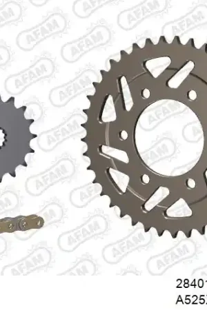 Direct Beschikbaar AFAM - 525XHR3 108 MRS - Chain Kits - Gold & Sprockets