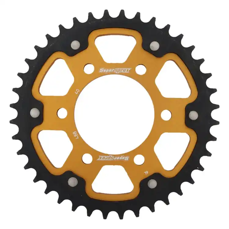 Koop Online SUPERSPROX - REAR STEALTH 40T, GOLD, 530 - Sprockets - Geschikt voor Kawasaki Z 650 sr