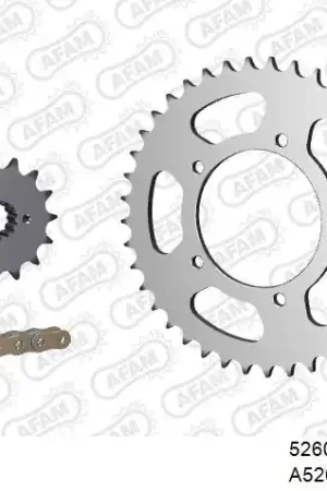 AFAM - 520XMR3 108 MRS (RIVET) & SPROCKETS - Chain Kits - STEEL Express Levering