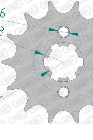 Gratis Verzending AFAM - FRONT 14T, 428 - Sprockets - 14T 428