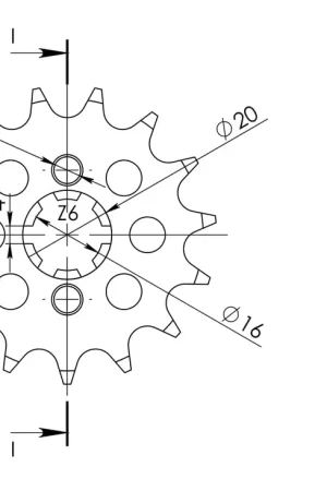 Snelle Levering SUPERSPROX - FRONT 13T, 428 - Sprockets - Geschikt voor diverse Suzuki Rv 125 modellen