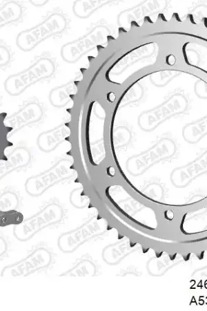 AFAM - 530XRR2 112 MRS (RIVET) & SPROCKETS - Chain Kits - STEEL Authentiek