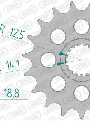 Dagaanbieding AFAM - FRONT 20T, 525 - Sprockets - Geschikt voor BMW F 800 R