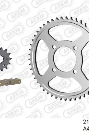 AFAM - 428R1 116 AR - Chain Kits - Gold & Sprockets Nieuw