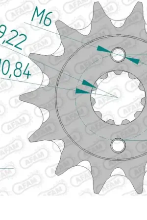 AFAM - FRONT 14T, 520, SELF CLEANING - Sprocket - Compatibel met Honda modellen Gratis Retour