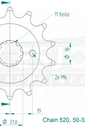 ESJOT - FRONT 14T, 520 - Sprockets - Compatibel met Honda Lage Prijs