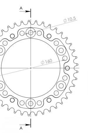 Goedkoop SUPERSPROX - REAR STEALTH 42T - Sprockets - Rood 530