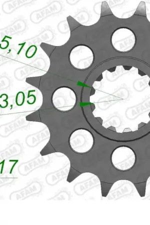 AFAM - FRONT 15T, 525 - Sprockets - Compatibel met Honda Cbr 1000 rr 6 & 7 Tijdelijk Beschikbaar