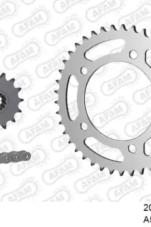 AFAM - 525XMR3 116 MRS (RIVET) & SPROCKETS - Chain Kits - Steel Gratis Retour
