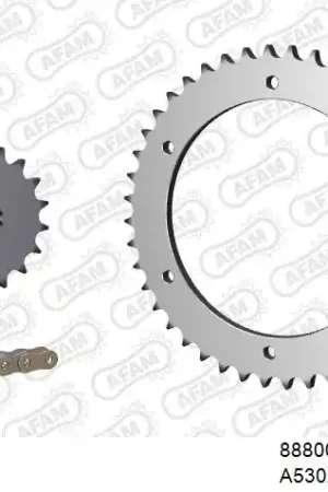 In De Mode AFAM - 530XSR2 108 MRS - Chain Kits - GOLD & SPROCKETS