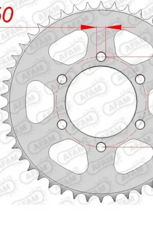 Alleen Vandaag AFAM - REAR STEEL 42T, 428 - Sprockets - Geschikt voor Kawasaki Bn 125