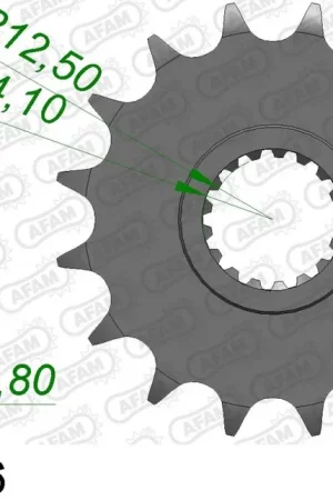 Betaalbaar AFAM - FRONT 16T, 525 - Sprockets - 16T