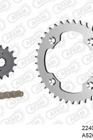 AFAM - 520XRR3 96 ARS (CLIP) GOLD & SPROCKETS - STEEL Luxe