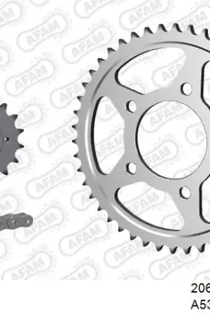 AFAM - 530XMR3 114 MRS (RIVET) & SPROCKETS - Chain Kits - Steel Wereldwijde Verzending