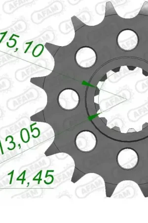 AFAM - FRONT 17T, 525 - Sprockets - Geschikt voor meerdere Honda modellen Merkproduct