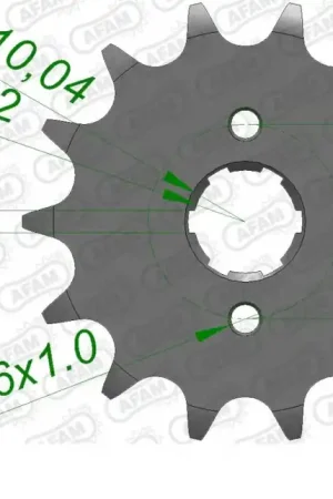 Korting AFAM - FRONT 13T, 520 - Sprockets - Geschikt voor Honda Xl 350 r e/f