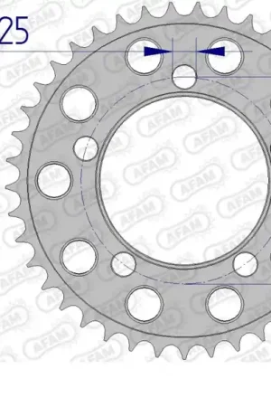 AFAM - REAR ALU 38T, 525 - Sprockets - Lichtgewicht en Duurzaam Finale Uitverkoop