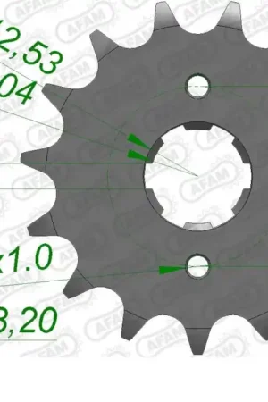 Garantie Inbegrepen AFAM - FRONT 16T, 525 - Sprockets - Compatible with Honda