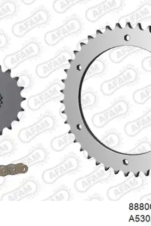 AFAM - 530XSR2 106 MRS - Chain Kits - RIVET GOLD & SPROCKETS Superprijs