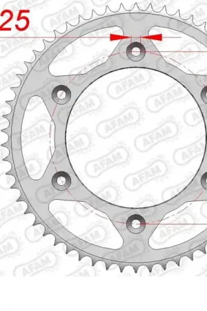 Garantie Inbegrepen AFAM - REAR STEEL 58T, 428 - Sprockets - Geschikt voor Honda XR 125