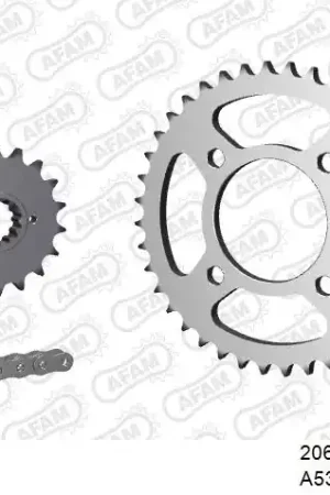 In De Mode AFAM - 530XMR3 106 MRS - Chain Kits - STEEL