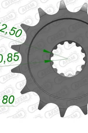 Fabrieksprijs AFAM - FRONT 14T, 525 - Sprockets - Geschikt voor Kawasaki Zx 6 r