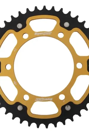 SUPERSPROX - REAR STEALTH 43T - Sprockets - Goudkleurig, 520 Op = Op