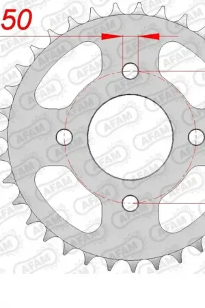 AFAM - REAR STEEL 40T, 520 - Sprockets - Duurzaam Staal Must-Have