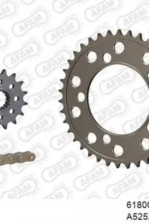 Aanbieding AFAM - 525XHR3 110 MRS (RIVET) GOLD & SPROCKETS - ALU