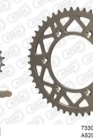 Origineel AFAM - 520XRR3 114 ARS (CLIP) GOLD & SPROCKETS - ALU