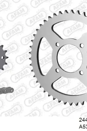 AFAM - 530XMR3 104 MRS (RIVET) & SPROCKETS - Chain Kits - STEEL Gratis Verzending