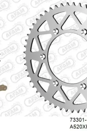 Alleen Vandaag AFAM - 520XRR3 116 ARS (CLIP) GOLD & SPROCKETS - Chain Kits - ALU