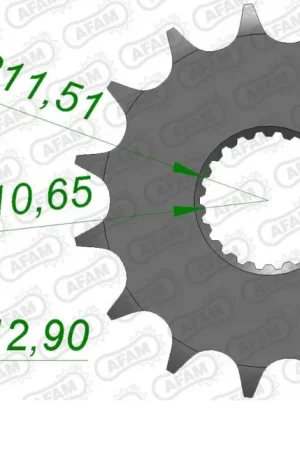 Snelle Levering AFAM - FRONT 14T, 428 - Sprockets - Compatibel met Yamaha