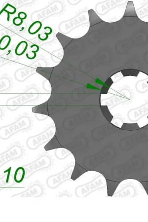 AFAM - FRONT 15T, 428 - Sprockets - Geschikt voor Suzuki Korting