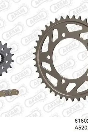 AFAM - 520XHR2 108 MRS (RIVET) GOLD & SPROCKETS - Chain Kits - ALU Origineel