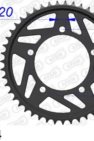 AFAM - REAR ALU 44T, 525 - Sprockets - Compatibel met BMW S 1000 modellen Modern