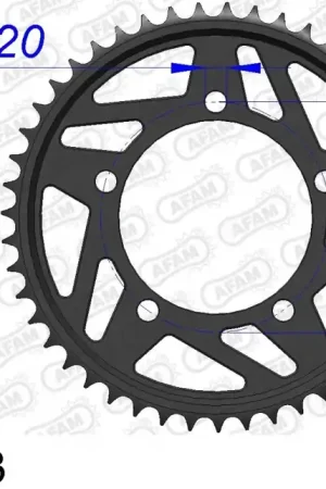 AFAM - REAR ALU 43T, 525 - Sprockets - Aluminium 43T Rechtstreeks Van De Fabrikant