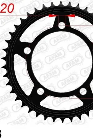 AFAM - REAR STEEL 43T, 525 - Sprockets - Staal constructie Koop Online