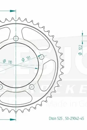 Dagaanbieding ESJOT - REAR STEEL 45T, 525 - Sprockets - Compatibel met BMW S 1000