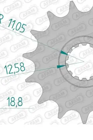 AFAM - FRONT 14T, 530 - Sprockets - Compatibel met Ducati Beperkt Aanbod