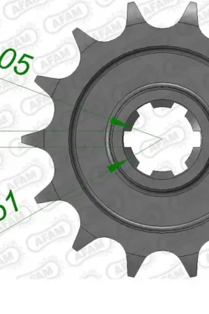 AFAM - FRONT 14T, 428 - Sprockets - 14T, 428 Bulkbestelling