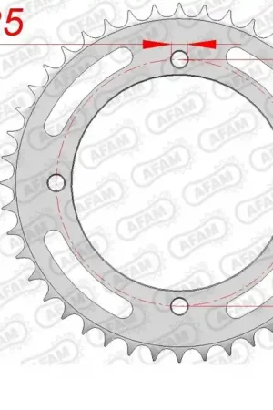 AFAM - REAR STEEL 47T, 428 - Sprockets - Geschikt voor Kawasaki Klx 125 Bulkbestelling