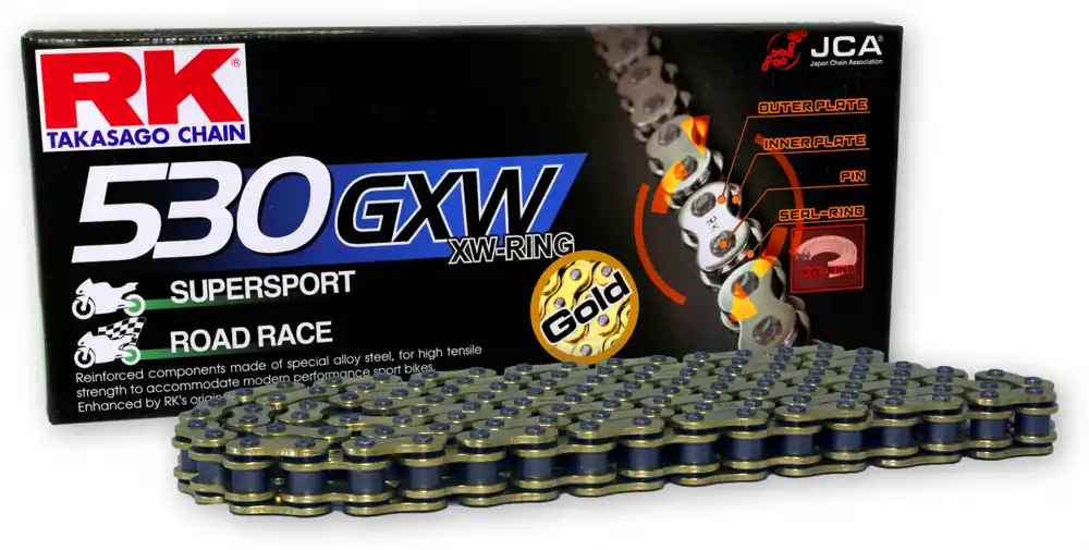 Laatste Versie RK - GB530ZXW - Chain Kits - 118 CLF RIVET & SPROCKETS