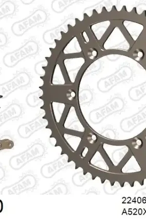Bestel Nu AFAM - 520XRR3 114 ARS (CLIP) GOLD & SPROCKETS - Chain Kits - ALU