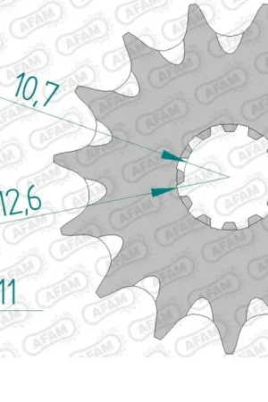 Direct Beschikbaar AFAM - FRONT 14T, 520, SELF CLEANING - Sprockets - Zelfreinigend